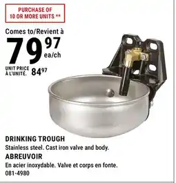 BMR DRINKING TROUGH offer