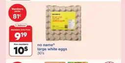 Wholesale Club LARGE WHITE EGGS, 30's offer