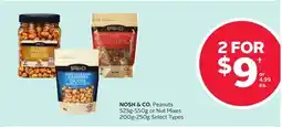 Rexall NOSH & CO. Peanuts 525g-550g or Nut Mixes 200g-250g offer