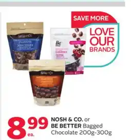 Rexall NOSH & CO. or BE BETTER Bagged Chocolate 200g-300g offer