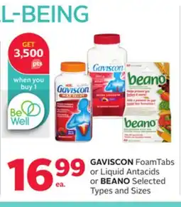 Rexall GAVISCON FoamTabs or Liquid Antacids or BEANO offer