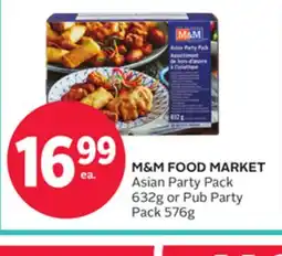 Rexall M&M FOOD MARKET Asian Party Pack 632g or Pub Party Pack 576g offer