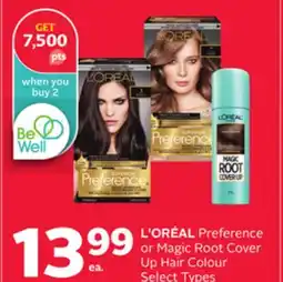Rexall L' ORÉAL Preference or Magic Root Cover Up Hair Colour offer