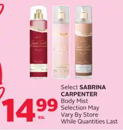 Rexall Select SABRINA CARPENTER Body Mist offer