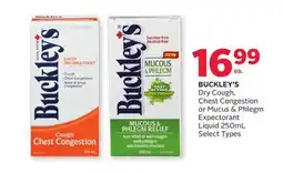 Rexall BUCKLEY'S Dry Cough, Chest Congestion or Mucus & Phlegm Expectorant Liquid offer