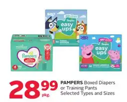 Rexall PAMPERS Boxed Diapers or Training Pants offer