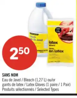 Pharmaprix NO NAME Bleach (1,27 L) or Latex Gloves (1 Pair) offer