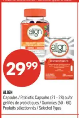 Pharmaprix ALIGN Probiotic Capsules (21 - 28) or Gummies (50 - 60) offer