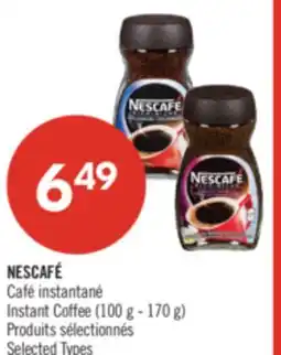 Pharmaprix NESCAFÉ Instant Coffee (100 g - 170 g) offer
