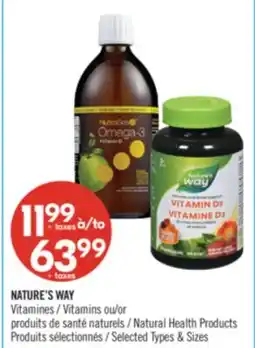 Pharmaprix NATURE'S WAY Vitamins or Natural Health Products offer