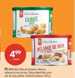 Pharmaprix PC Walnuts,Deluxe Mixed Nuts or Roasted Cashews offer