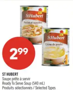 Pharmaprix ST HUBERT Ready To Serve Soup offer