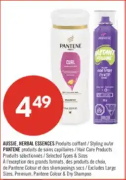 Pharmaprix AUSSIE, HERBAL ESSENCES Styling or PANTENE Hair Care Products offer