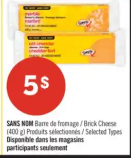 Pharmaprix NO NAME Brick Cheese offer