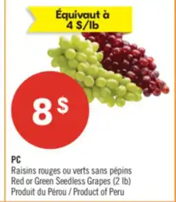Pharmaprix PC Redor Green Seedless Grapes offer