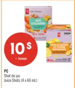 Pharmaprix PC Shot de jus Juice Shots offer