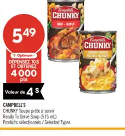 Pharmaprix CAMPBELL'S CHUNKY Ready To Serve Soup offer