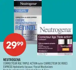 Pharmaprix NEUTROGENA TRIPLE ACTION AGE CORRECTOR or EXPRESS WRINKLE CORRECTOR Facial Moisturizers offer