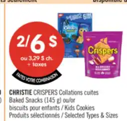 Pharmaprix CHRISTIE CRISPERS Baked Snacks (145 g) or Kids Cookies offer