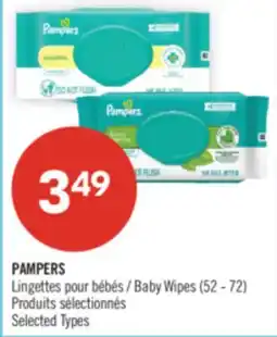 Pharmaprix PAMPERS Baby Wipe offer