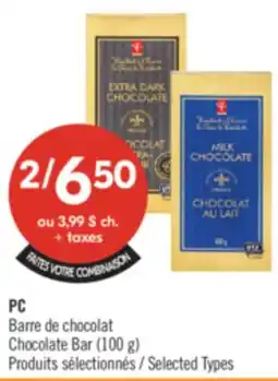Pharmaprix PC Chocolate Bar offer