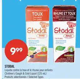 Pharmaprix STODAL Children's Cough & Cold Liquid offer