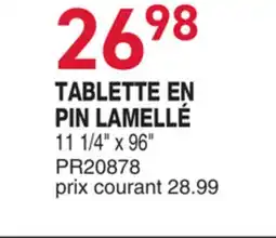 Matério TABLETTE EN PIN LAMELLÉ offer