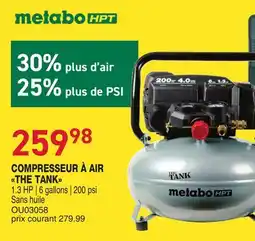 Matério COMPRESSEUR À AIR THE TANK METABO offer