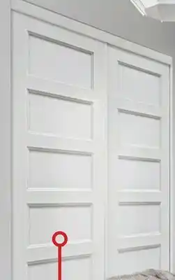 Matério PORTE PANNEAU COULISSANTE Apprêt blanc offer