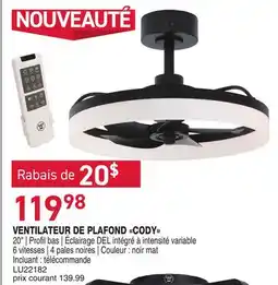 Matério VENTILATEUR DE PLAFOND CODY offer