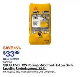 Patrick Morin LEVEL 125 Polymer-Modified Hi-Low Sellf-Leveling Underlayment, 22.7 kg, Grey offer