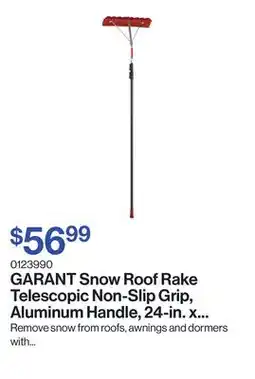 Patrick Morin Snow Roof Rake Telescopic Non-Slip Grip, Aluminum Handle, 24-in. x 16-ft offer