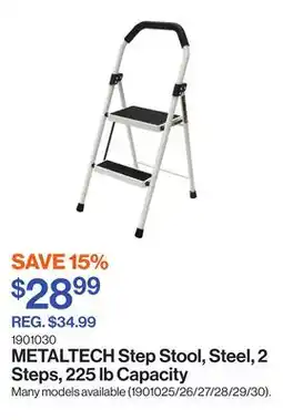 Patrick Morin Step Stool, Steel, 2 Steps, 225 lb Capacity offer