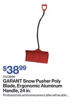 Patrick Morin Snow Pusher Poly Blade, Ergonomic Aluminum Handle, 24 in offer