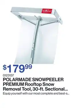 Patrick Morin SNOWPEELER PREMIUM Rooftop Snow Removal Tool, 30-ft. Sectional Handle, 10-ft. Snow Slide offer