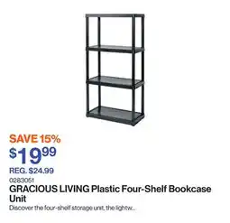 Patrick Morin Plastic Four-Shelf Bookcase Unit offer