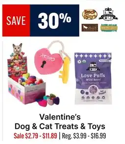 Ren’s Pets Depot Valentine's Dog & Cat Treats & Toys offer