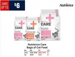 Ren’s Pets Depot Nutrience Care Bags of Cat Food Size offer