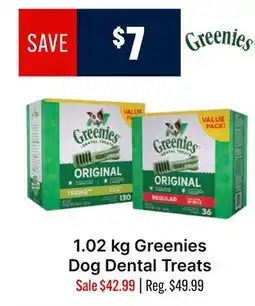 Ren’s Pets Depot 1.02 kg Greenies Dog Dental Treats offer