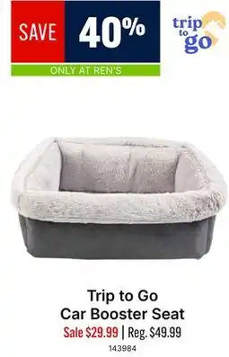 Ren’s Pets Depot Trip to Go Car Booster Seat offer