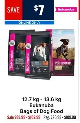 Ren’s Pets Depot Eukanuba Bags of Dog Food offer
