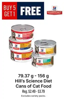 Ren’s Pets Depot Hill's Science Diet Cans of Cat Food offer