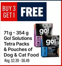 Ren’s Pets Depot Go! Solutions Tetra Packs & Pouches of Dog & Cat Food offer