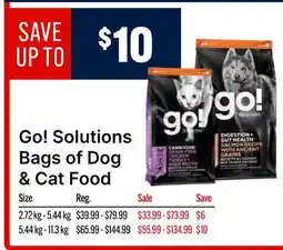 Ren’s Pets Depot GO! Solutions Bags of Dog & Cat Food offer