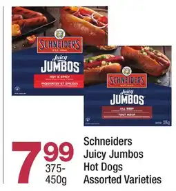 Highland Farms Schneiders Juicy Jumbos Hot Dogs offer