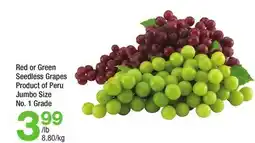 Highland Farms Red or Green Seedless Grapes offer