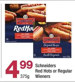 Highland Farms Schneiders Red Hots or Regular Wieners offer