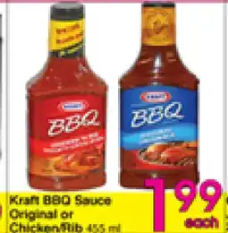 Danforth Food Market Kraft BBQ Sauce Original or Chicken Flavoured offer