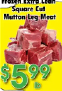 Danforth Food Market Frozen Extra Lean Square Cut Mutton Leg Meat offer