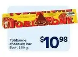 Walmart TOBLERONE CHOCOLATE BAR offer